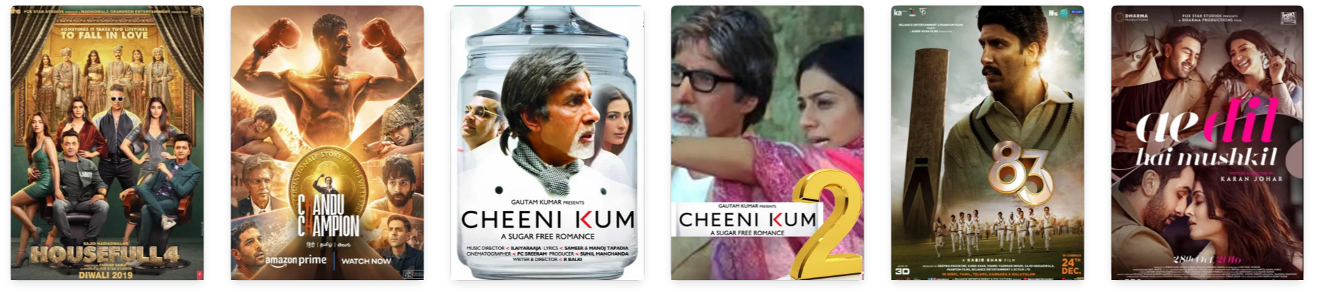 Our Bollywood Projects